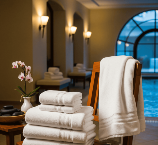 Toallas de playa suaves y resistentes para spas y hoteles