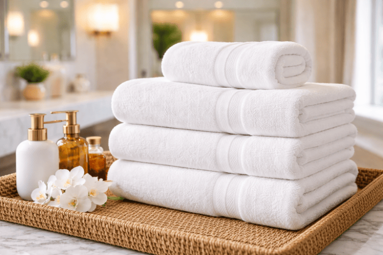 Toallas por mayor ideales para hoteles y espacios de hospitalidad en Guadalajara