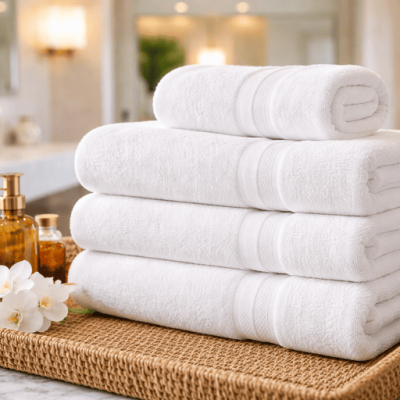 Toallas por mayor ideales para hoteles y espacios de hospitalidad en Guadalajara