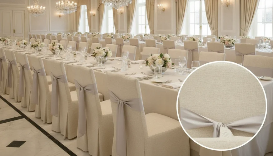 Cubre Sillas Mayoristas: Triplique la Durabilidad y Refine sus Eventos B2B