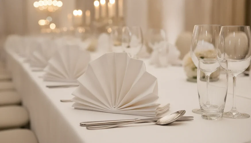 Servilletas de tela: −40% en reposición para eventos